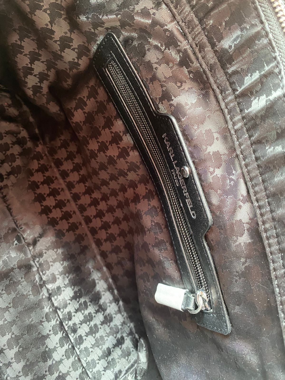 Bolso plateado grande Karl - Original