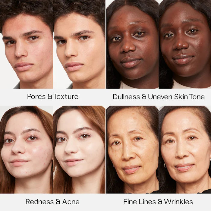 Base de maquillaje Glowy Super Skin Tint con ácido hialurónico